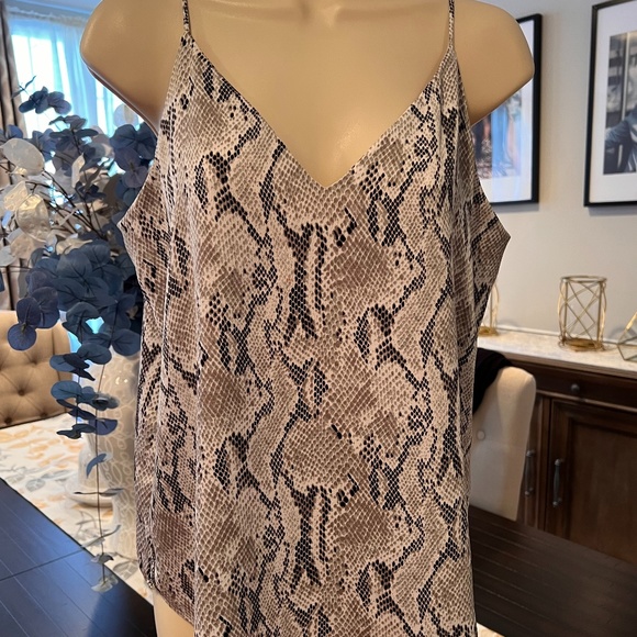 Express Tops - EXPRESS SNAKEPRINTED CAMI TANK TOP MEDIUM